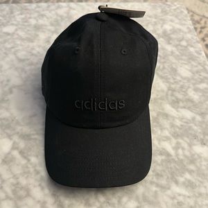 NWT Adidas Baseball Style Black Hat with adjustable Velcro strap